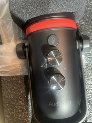 AudioPro Condenser Microphone USB Wired Black Cardioid Mute Switch Volume