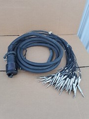 20ft veam 40t-159 53 channel audio snake 1/4 TRS XLR CIR Circular belden 20′