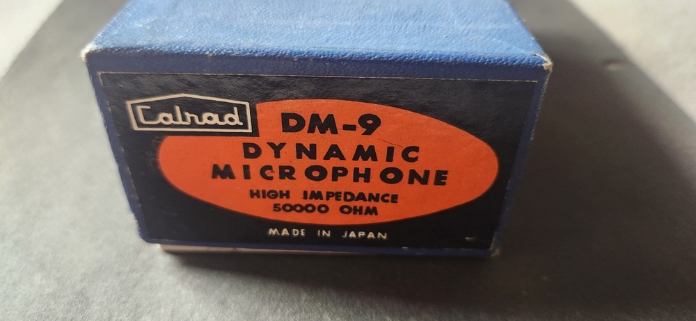 Vintage Calrad DM-9 Dynamic Microphone Bullet (NOS) made in Japan