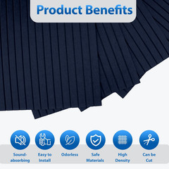 10 Pack Self-Adhesive Acoustic Panels – Starry Blue Soundproof Wall Panels