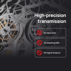 High-Precision MIDI Hub with USB-C Power – Lightweight for On-the-Go Musicians