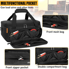 Padded Mixer Carry Bag Fits Behringer X-AIR Series Mixers（ XR12，XR16，XR18）, L 14