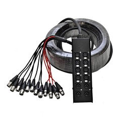 Seismic Audio Speakers 8 Channel 100 Foot – 8 Send x 4 Return, multi-color
