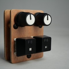 madMidiMini Compact Midi Controller with 2 Note Buttons 2 Potentiometers and LED