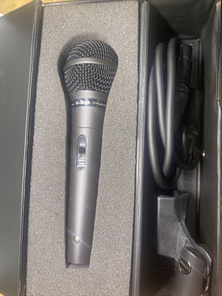 V-Tech VT-1040 Dynamic Microphone Unidirectional with Original Case