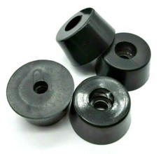 1/2″ Tall x 3/4″ Round Heavy Duty Rubber Equipment Feet Steel Washer Bumpers