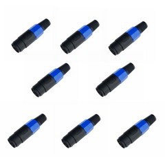 8x Female 4 Pole Conductor Cable Connector for SPEAKON Audio Loudspeaker C407