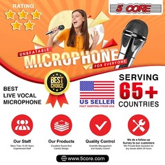 5Core Premium Vocal Dynamic Cardioid Handheld Microphone Unidirectional Mic