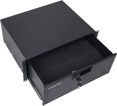 19-Inch 4U Locking Rack Drawer, with Protection Foam (STRD-4D)