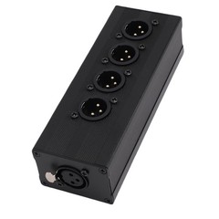 XLR 3 Pin Splitter Box With Robust Construction For PA System Easy To Use