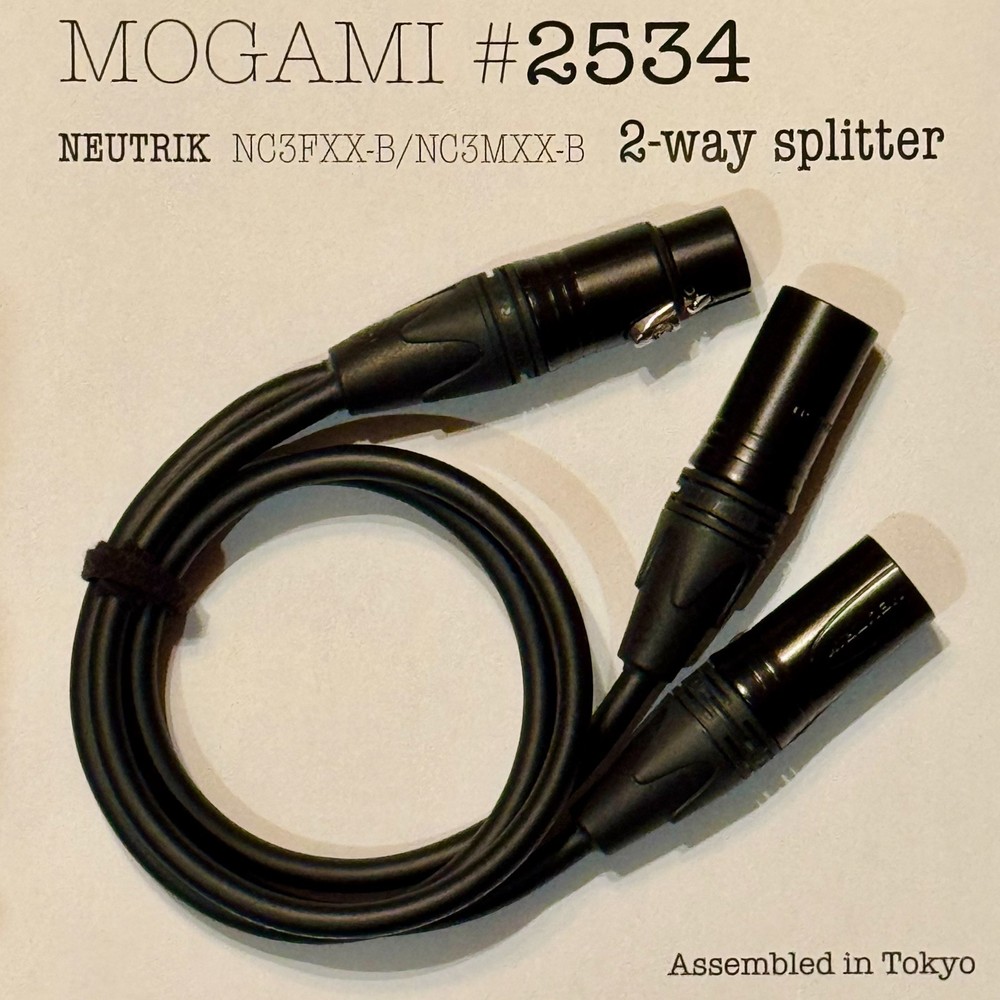 Mogami 2534 Key Signal 2-way Splitter – XLR 1 to2 Parallel – Line-Level Balanced
