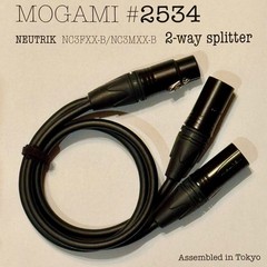 Mogami 2534 Key Signal 2-way Splitter – XLR 1 to2 Parallel – Line-Level Balanced