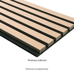 MSI 4-Pack Acoustic Wood Slat Wall Panels 9.5×94.5 in. Blonde MDF