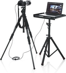 Gator Adjustable Multi-Media Gear Stand Featuring 100×100 Vesa Mounting Bracket