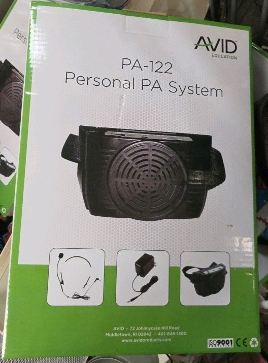 AVID PA-122 Personal PA System Portable Wired 3.5mm Input Black
