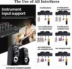 Home Studio Recording Kit Mixer Condenser Microphone Bundle for Music Podcast