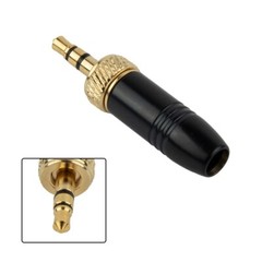 2/4PC 3.5mm Stereo Plug Connectors For Sennheiser Wireless Microphone Cable