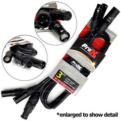 ProX 12AWG Jumper Power CAT6 XLR TR1 Link Cable 3:3 Wire 3ft XC-TR112-XLRCAT6-03