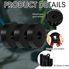 Mechanical Vibration Damping Pads, 1.5 Inch Rubber Washers for Audio Equipment