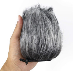 AT2020 Pop Filter Windscreen – Furry Windscreen/Fur Foam Wind Cover for Audio Te