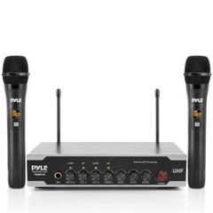 Pyle Handheld/Stand-Held UHF Wireless Battery Operated Microphone System