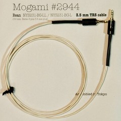 Mogami 2944 Multicolor 3.5mm TRS Stereo Interconnect Slim Flexible Custom Length