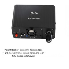 Microphone Preamp High Gain 48V Power XLR Output Mic Preamplifier For