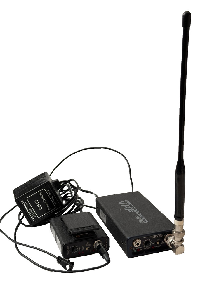 LECTROSONICS LAVALIERE MIC SET CR187, M187 SYSTEM