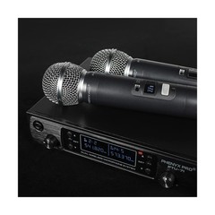 Phenyx Pro Wireless Microphone System, Dual Wireless Mics,w/ 2 Handhelds, Aut…