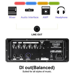 Coolmusic DM80 80W Bluetooth Personal Monitor Amplifier Electric Drum Amplifier