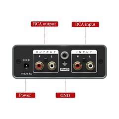 Adjustable Gain Phono Preamp for MM Turntables, Professional Mini Pre Amplifi…