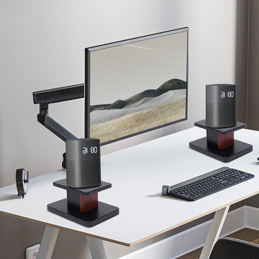 2pcs Tabletop Speaker Studio Monitor Stand Bookshelf Desktop Computer Holder