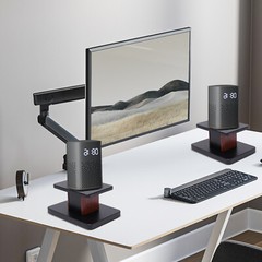 Pair Desktop Speaker Stand Studio Monitor Mount 6″ High Tabletop 15kg Load