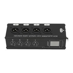 2Pcs 4 Channel Audio Network XLR Male Female to Single Ethercon Cable Extender