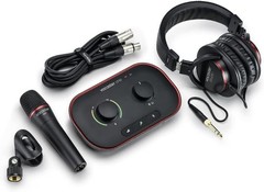 Focusrite Vocaster One Studio USB-C Podcasting Audio Interface Bundle – New