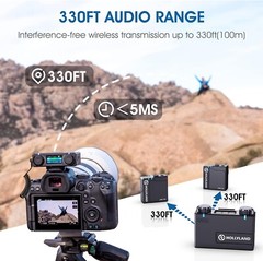 Hollyland LARK 150 Compact Digital Wireless Dual Lavalier Microphone System