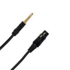Audio2000’s C07012P2 12 Ft 1/4″ TS to XLR Female Microphone Cable (2 Pack)