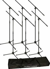 Ultimate Support JS-MCFB6PK JamStands Series 6-Pack Tripod Mic Stand Bundle