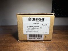 Clear-Com RS-703 Encore Dual Channel TW Rev B Beltpack (New-Open Box)