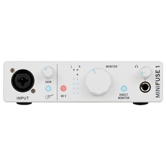 Arturia MINIFUSE-1-WHITE Portable Solo Audio Interface in White