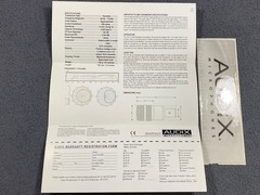 Audix D4 Dynamic Microphone Spec Sheet w/ Sticker