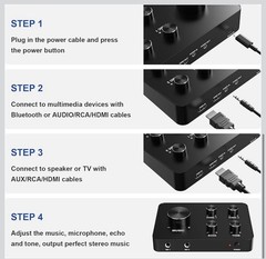 Rybozen Wireless Microphone Karaoke Mixer System, Dual Handheld Wireless Microph