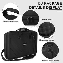 Protective Hard Case for DJ Controllers DDJ-SR, MC4000, NVII, Mixtrack Pro3 & Mo
