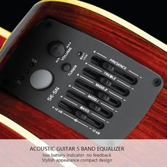 Acoustic Guitar 5-Band EQ Equalizer with Pickup Tuner, for Acoustic Guitar, U…