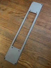 Blank Silver Metal Two 2 Rack Space Panel Heavy Duty Steel Spacer Mount Hole #3