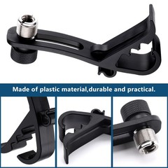 2PCS Drum Microphone Clip Adjustable Mic Mount Clamp Holder Mic Securing Clip