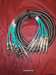 Bespeco Italy 10ft 8-Channel 1/4″ TRS to 1/4″ TRS Balanced Snake Cable