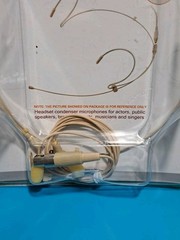 JK Global MIC-J Earhook Headset Microphone 071S Mini XLR TA4F Cable NEW