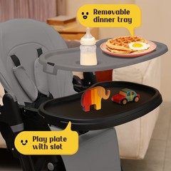 Baby High Chair | 6-in-1 Rocking Toddler Chair & Travel High Chair for Toddlers