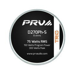 2x PRV Audio D270Ph 1″ Phenolic TRIO Driver 150W 8 Ohms + WG11-25 White Horn